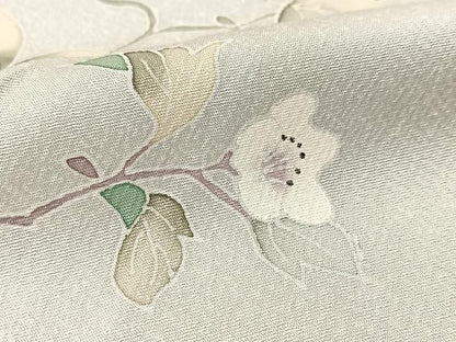 平和屋着物▽訪問着 単衣 枝花文 暈し染め 正絹 逸品 BAAS8064yc