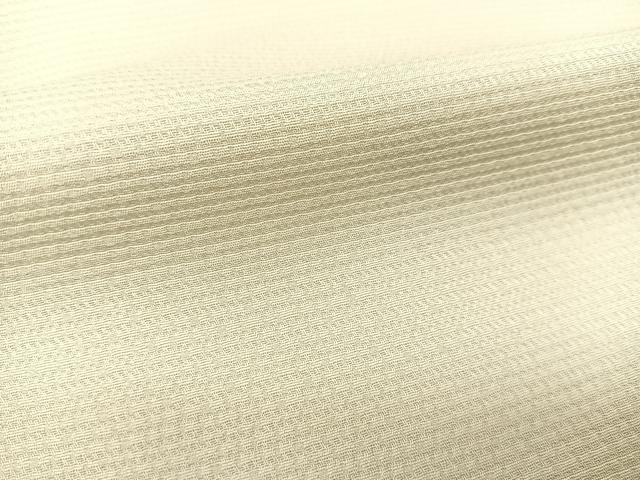 平和屋着物▽上質な色無地　単衣　横段地紋　砂色　正絹　逸品　BAAS8185yc