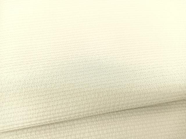 平和屋着物▽上質な色無地　単衣　横段地紋　砂色　正絹　逸品　BAAS8185yc