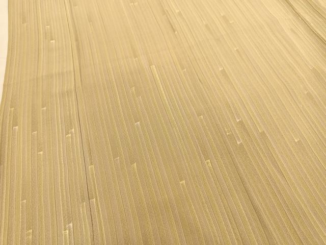 平和屋着物▽上質な小紋 単衣 竹縞 正絹 逸品 BAAS8189