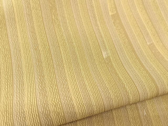 平和屋着物▽上質な小紋 単衣 竹縞 正絹 逸品 BAAS8189