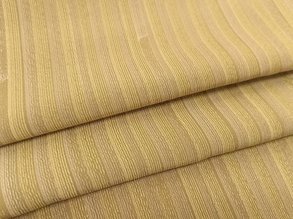 平和屋着物▽上質な小紋 単衣 竹縞 正絹 逸品 BAAS8189