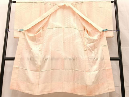 平和屋着物■長襦袢　麻の葉地紋　暈し染め　正絹　逸品　BAAS8219hv