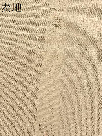 平和屋着物▽本塩沢 単衣 110亀甲 花間道 正絹 逸品 BAAS8307hv