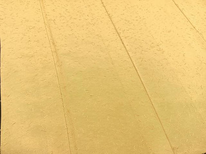 平和屋着物▽髭紬　色無地　単衣　花葉色　正絹　逸品　BAAS8326hv