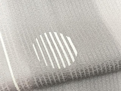平和屋着物▽上質な小紋 単衣 霰流線文 正絹 逸品 BAAS8330hv