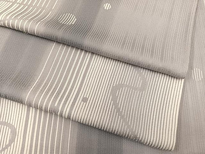 平和屋着物▽上質な小紋 単衣 霰流線文 正絹 逸品 BAAS8330hv
