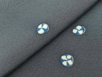 平和屋着物▽上質な小紋　単衣　小花　正絹　逸品　BAAS8332hv