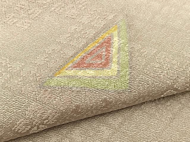 平和屋着物▽上質な小紋　単衣　幾何学文　正絹　逸品　未使用　BAAS8339hv