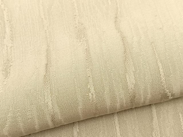 平和屋着物▽上質な色無地　単衣　木目地紋　絹鼠色　正絹　逸品　BAAS8365hv