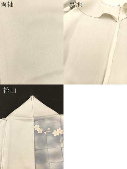 平和屋着物▽訪問着 単衣 椿花文 暈し染め 正絹 逸品 BAAS8377hv