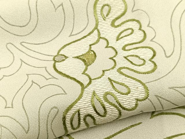 平和屋着物▽訪問着 単衣 刺繍 飾花文 金糸 正絹 逸品 BAAS8381hv