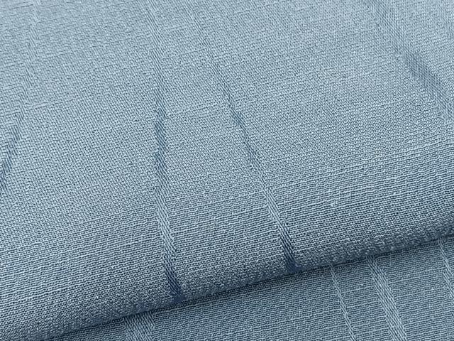 平和屋着物▽上質な色無地 単衣 流水地紋 青藤色 お召縮緬 正絹 逸品 BAAS8386hv