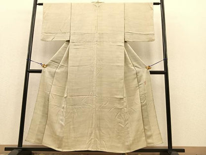 平和屋着物▽上質な小紋 単衣 作家物 霞文 暈し染め 正絹 逸品 BAAS8391hv