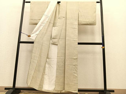 平和屋着物▽上質な小紋 単衣 作家物 霞文 暈し染め 正絹 逸品 BAAS8391hv