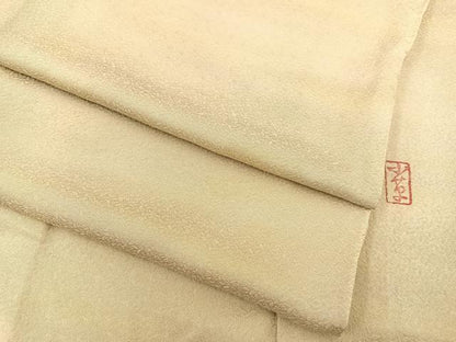 平和屋着物▽上質な小紋 単衣 作家物 霞文 暈し染め 正絹 逸品 BAAS8391hv