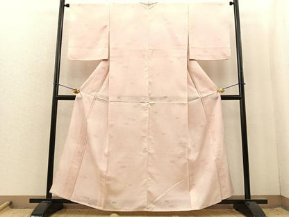 平和屋着物＊夏物　小紋　杢目文様　正絹　逸品　BAAS8676fw