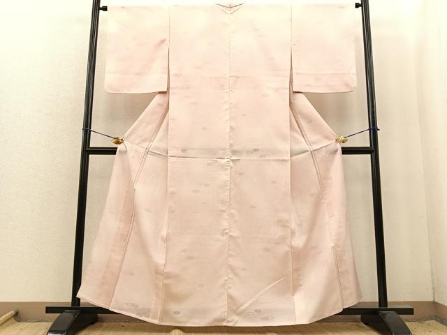 平和屋着物＊夏物　小紋　杢目文様　正絹　逸品　BAAS8676fw