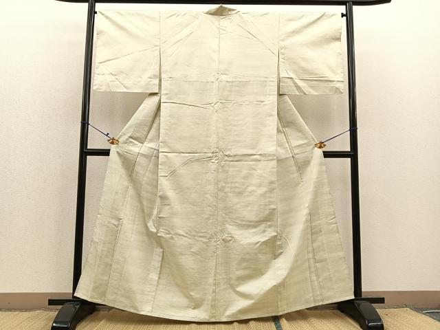 平和屋着物▽上質な紬 単衣 霞文 やまと誂製 正絹 逸品 未使用 BAAS8855ui