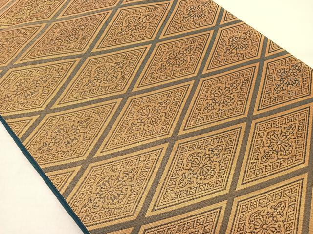 平和屋着物◎六通柄袋帯 花菱文 金糸 正絹 逸品 BAAS8919ui