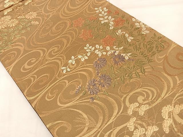 平和屋着物◎六通柄袋帯 天平の香 金糸 正絹 逸品 BAAS8943ui