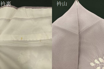 平和屋着物▽訪問着　単衣　作家物　辻が花　正絹　逸品　BAAS9214ow