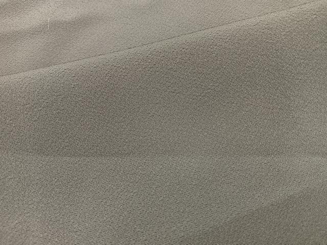 平和屋着物▽上質な色無地 単衣 薄墨色 正絹 逸品 BAAS9232ow