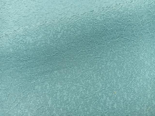 平和屋着物▽上質な色無地 単衣 草花地紋 浅縹色 正絹 逸品 BAAS9239ow