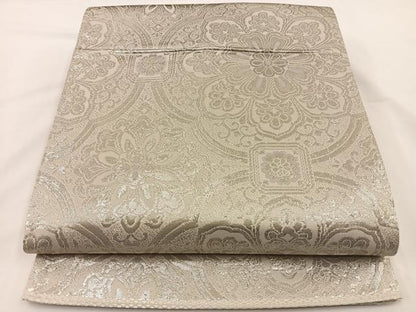 平和屋着物◎六通柄袋帯 正倉院花文 金糸 正絹 逸品 BAAS9476ow