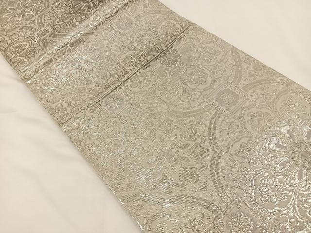 平和屋着物◎六通柄袋帯 正倉院花文 金糸 正絹 逸品 BAAS9476ow