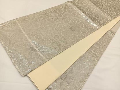 平和屋着物◎六通柄袋帯 正倉院花文 金糸 正絹 逸品 BAAS9476ow