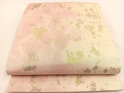 平和屋着物◎六通柄袋帯 舞花文 引箔 正絹 逸品 BAAS9478ow