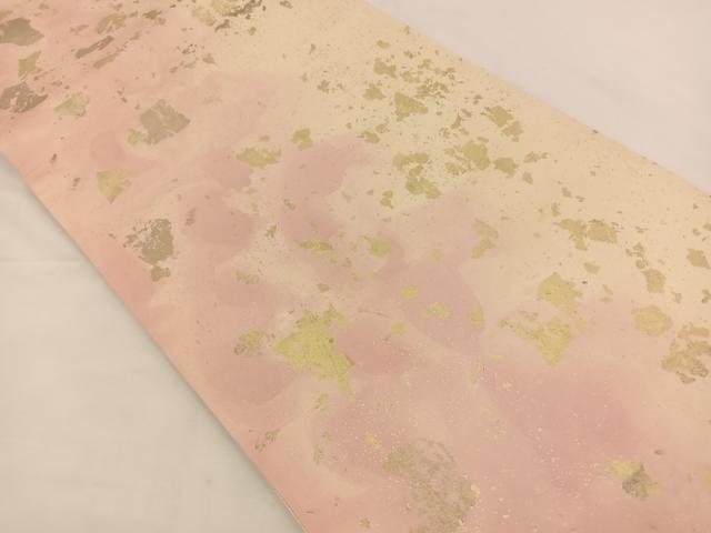 平和屋着物◎六通柄袋帯 舞花文 引箔 正絹 逸品 BAAS9478ow