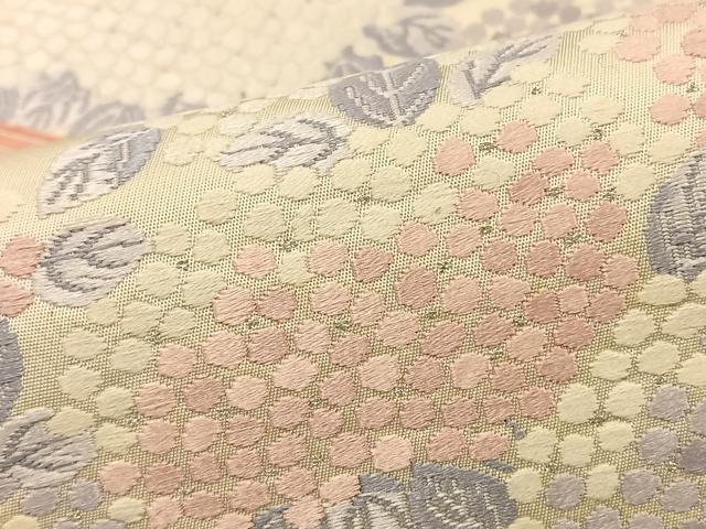 平和屋着物◎六通柄袋帯 唐織 紫陽花 金銀糸 正絹 逸品 BAAS9483ow