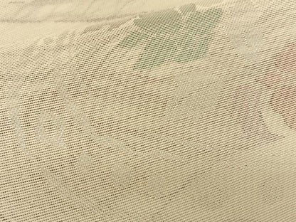 平和屋着物＊夏物 六通柄袋帯 流水花文 銀糸 正絹 逸品 BAAS9862du
