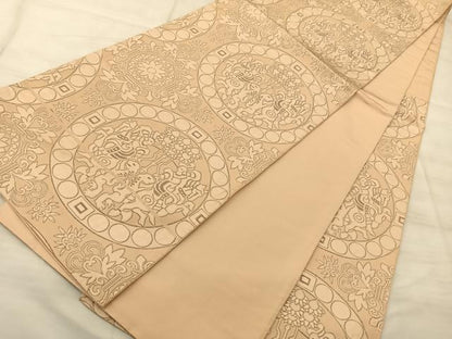 平和屋着物◎六通柄袋帯 狩猟文 正絹 逸品 BAAS9904du