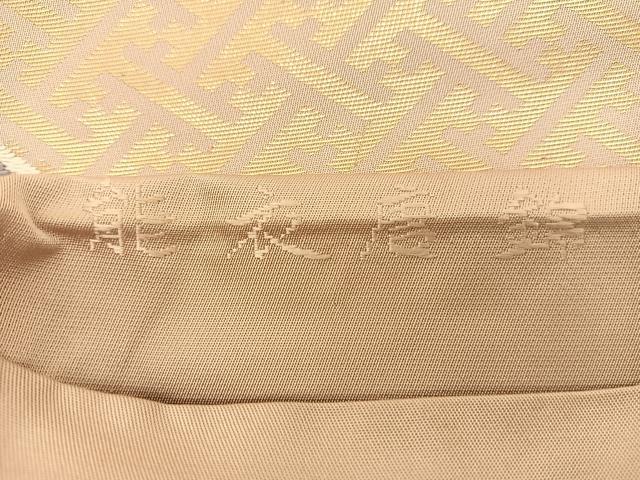平和屋着物◎六通柄袋帯 唐織 能衣唐錦 金糸 正絹 逸品 BAAS9948du