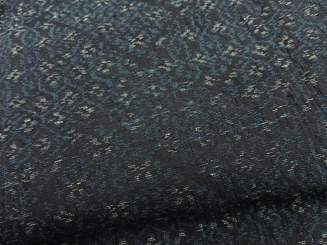 平和屋着物▽上質な紬 単衣 抽象文様 正絹 逸品 BAAT0205pk