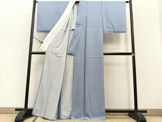 平和屋着物▽江戸小紋　単衣　鮫小紋柄　正絹　逸品　未使用　BAAT0414yt