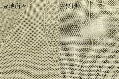 平和屋着物▽本場大島紬　単衣　白大島　9マルキ　140亀甲　吉祥文　正絹　逸品　BAAT0431yt