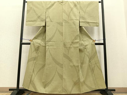 平和屋着物▽本場結城紬 重要無形文化財 単衣 100亀甲 吉祥文 正絹 逸品 未使用 BAAT0436yt