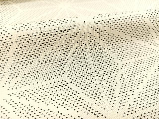 平和屋着物▽本場大島紬 単衣 9マルキ 麻の葉文様 正絹 逸品 BAAT0607yc