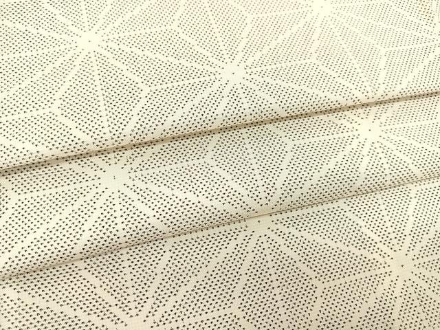 平和屋着物▽本場大島紬 単衣 9マルキ 麻の葉文様 正絹 逸品 BAAT0607yc