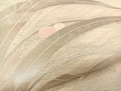平和屋着物＊夏物　六通柄袋帯　露芝文　銀糸　正絹　逸品　BAAT0674yc