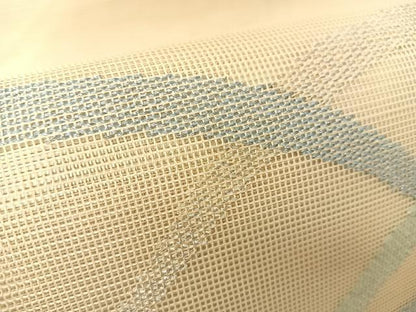 平和屋着物＊夏物 太鼓柄袋帯 芝草文 銀糸 正絹 逸品 BAAT0731yc