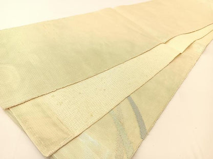 平和屋着物＊夏物 太鼓柄袋帯 芝草文 銀糸 正絹 逸品 BAAT0731yc