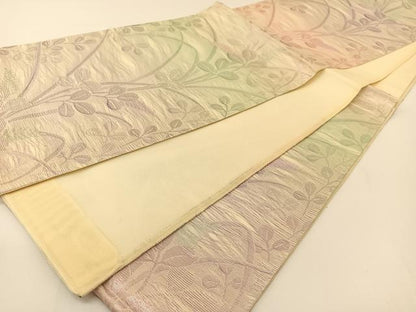 平和屋着物＊夏物 六通柄袋帯 萩文 正絹 逸品 BAAT0740yc