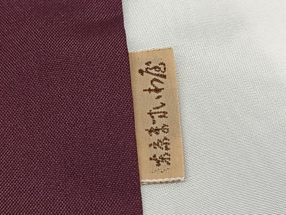 平和屋着物●能州紬 絲藝苑 上島洋山 色留訪問着 ホトトギス ますいわ屋扱い 反端付き 正絹 逸品 BAAT0843yc