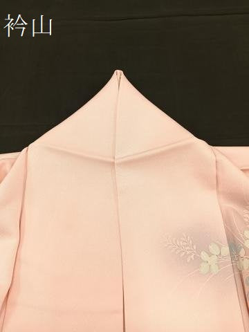平和屋着物▽訪問着 単衣 菊花文 暈し染め 金彩 正絹 逸品 BAAT1106hv