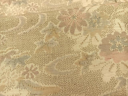 平和屋着物▽上質な紬 単衣 竜田川 正絹 逸品 BAAT1114hv